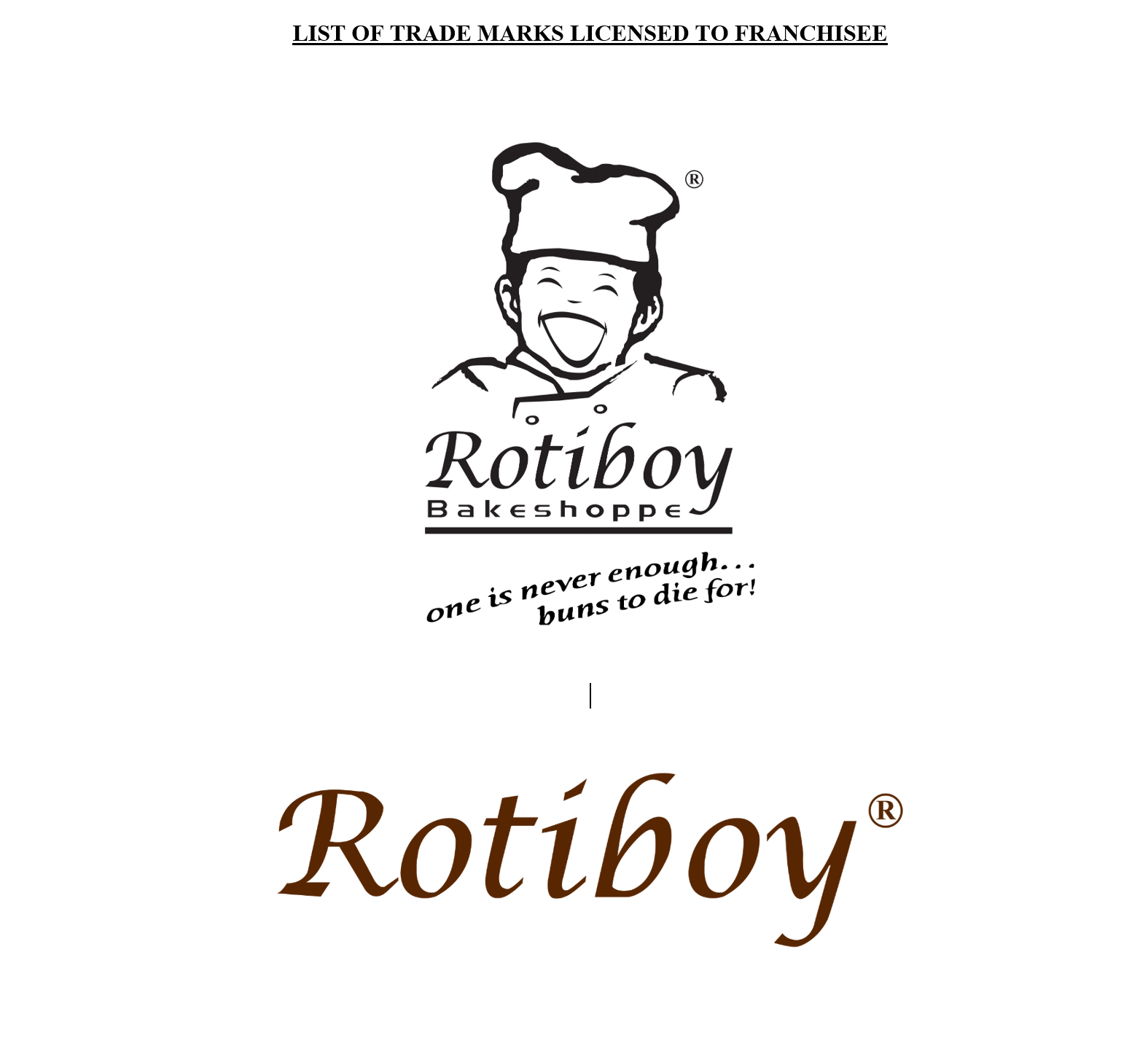 ROTIBOY BAKESHOPPE/ROTIBOY